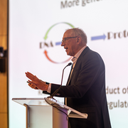 Tom Cech, Distinguished Professor of Biochemistry and HHMI Investigator at the University of  Colorado Boulder